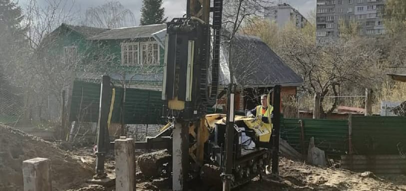 Фундамент на забивных ЖБ сваях