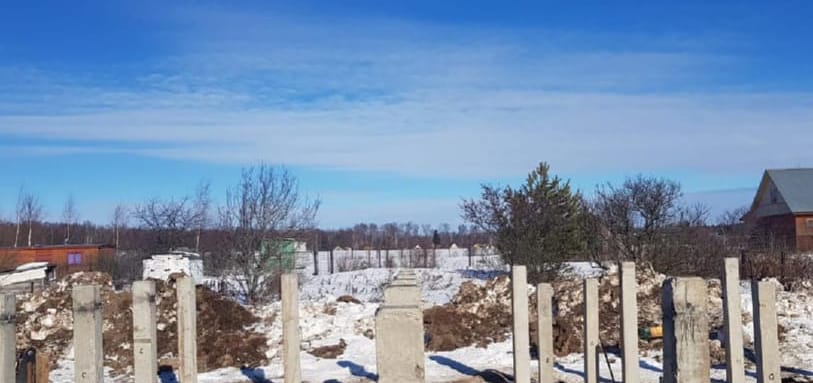 Фундамент на забивных ЖБ сваях