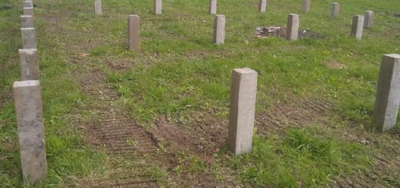 Фундамент на забивных ЖБ сваях