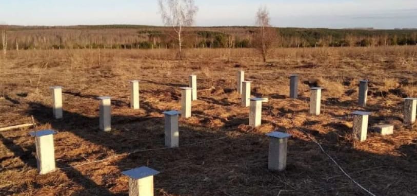 Фундамент на забивных ЖБ сваях