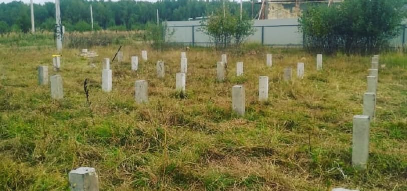 Фундамент на забивных ЖБ сваях