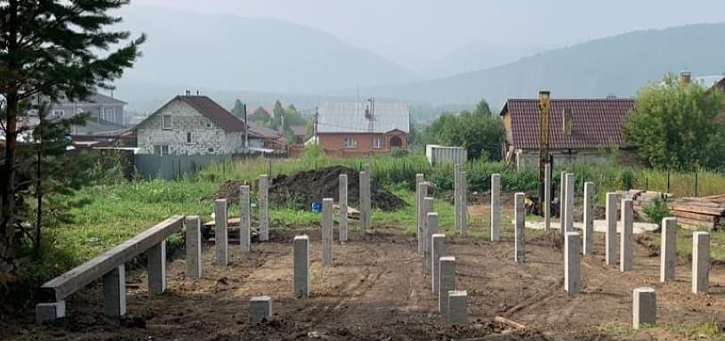 Фундамент на забивных ЖБ сваях